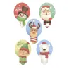 Toppers di carta da regalo natalizi, 20 pezzi