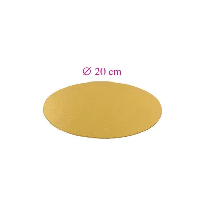 Tortenplatte Rund Gold Ø 20 cm