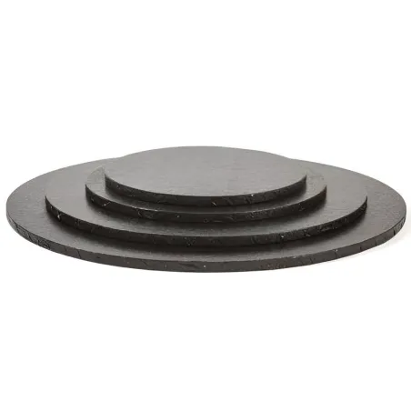 Piatto torta rotondo extra strong nero Ø 30 cm