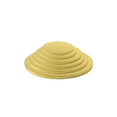 Cake plate round extra strong gold Ø 20 cm