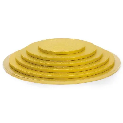 Cake plate round extra strong gold Ø 20 cm