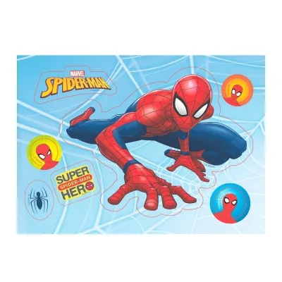 Cake topper made of edible paper Spiderman, 14.8 x 21 cm