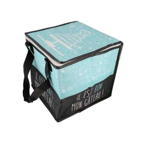 Cooler bag with base 25 x 22 x 15 cm for ice-cold transportation