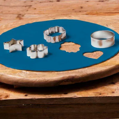 Rollfondant Decke Denim Blau