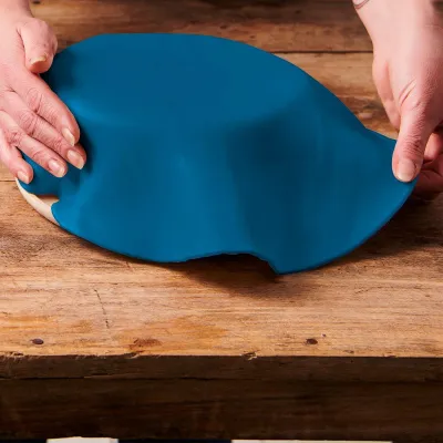 Couverture de fondant roulé Denim bleu