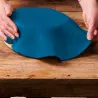 Couverture de fondant roulé Denim bleu