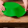 Couverture de fondant roulé vert