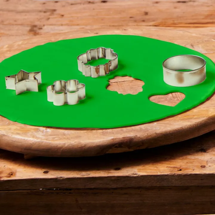 Couverture de fondant roulé vert