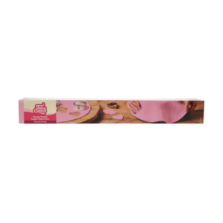 Couverture de fondant roulé rose