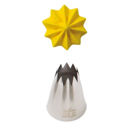Star nozzle 15 mm for great cake decorations and cupcake toppings