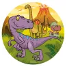 Dessus de gâteau en papier, dinos, Ø 20 cm