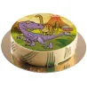 Dessus de gâteau en papier, dinos, Ø 20 cm
