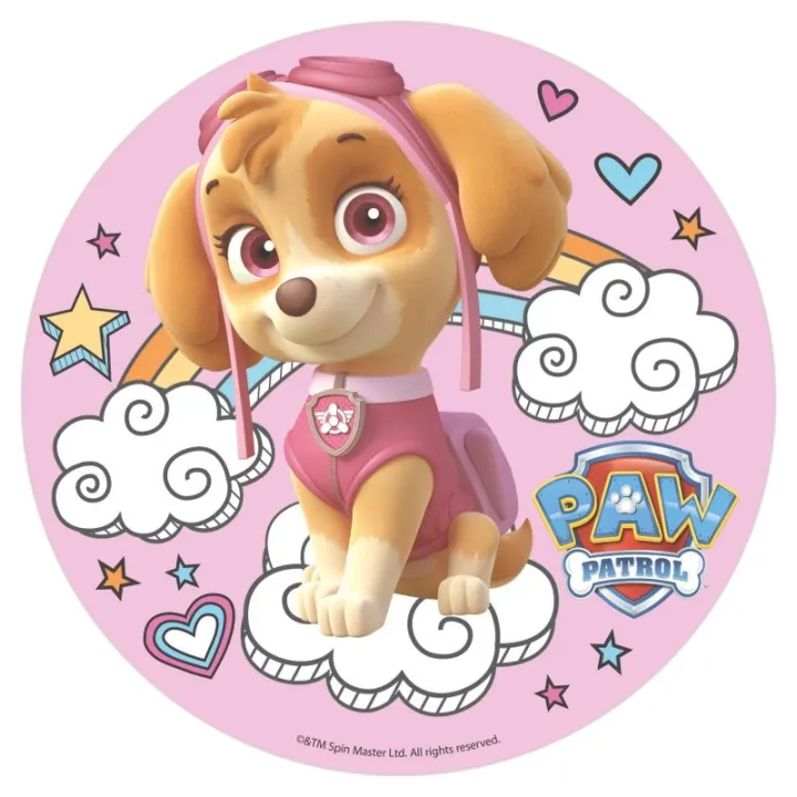 Cake topper Skye in carta commestibile, Ø 20 cm
