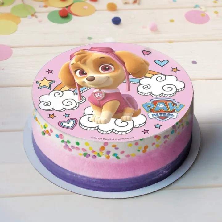 Cake topper Skye in carta commestibile, Ø 20 cm