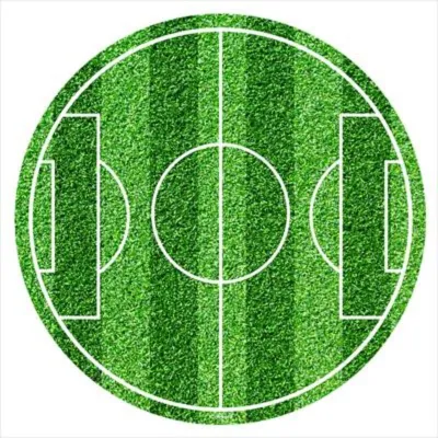 Tortenaufleger aus Esspapier Fussballfeld, Ø 20 cm