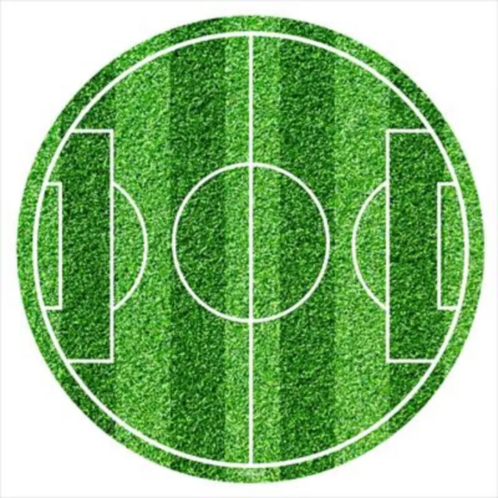 Cake topper in carta commestibile Campo da calcio, Ø 20 cm