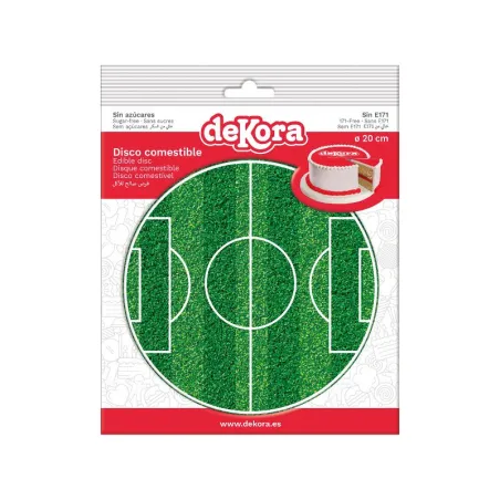 Cake topper made of edible paper Football field, Ø 20 cm