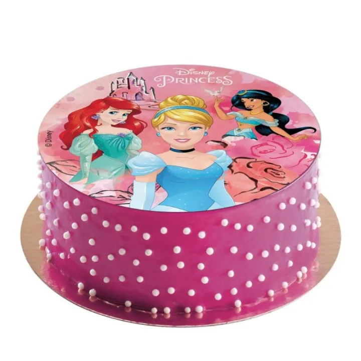 Dessus de gâteau en papier, Princesses, Ø 20 cm