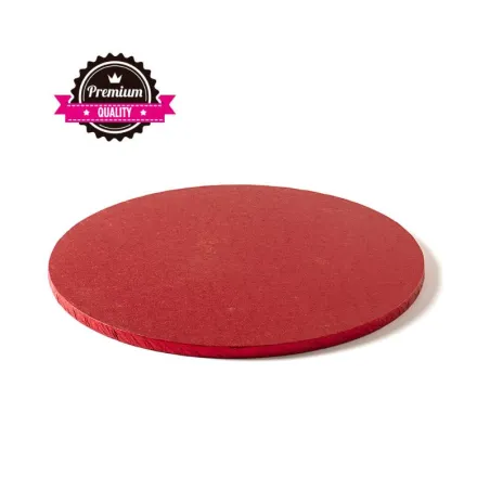 Piatto torta rotondo extra strong rosso Ø 30 cm