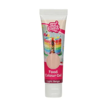 Colorant alimentaire gel FunCakes Light Beige, 30 g