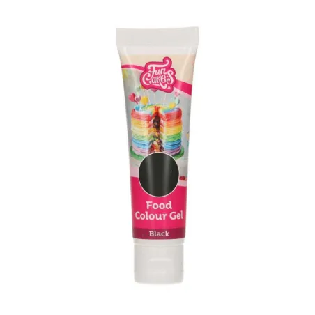 FunCakes Colorant alimentaire gel noir, 30 g