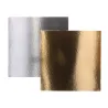 Thin cake plate square 35 cm, silver and gold