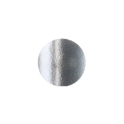 Dünne Tortenplatte rund Ø 20 cm, Silber und Gold