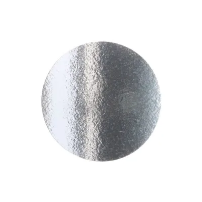 Dünne Tortenplatte rund Ø 26 cm, Silber und Gold