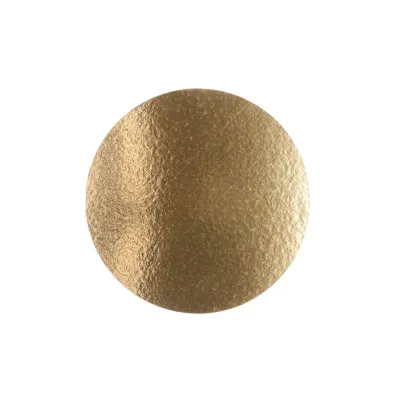 Dünne Tortenplatte rund Ø 26 cm, Silber und Gold