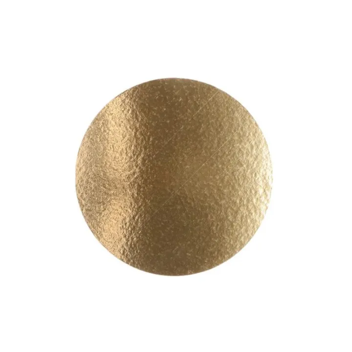 Thin cake plate, round Ø 26 cm, silver and gold