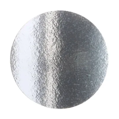 Thin cake plate, round Ø 30 cm, silver and gold