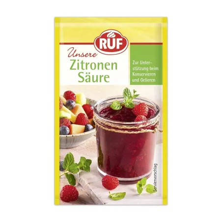 RUF Citric Acid 30 g – All-rounder for cooking, preserving and household use | miniSchoggi
