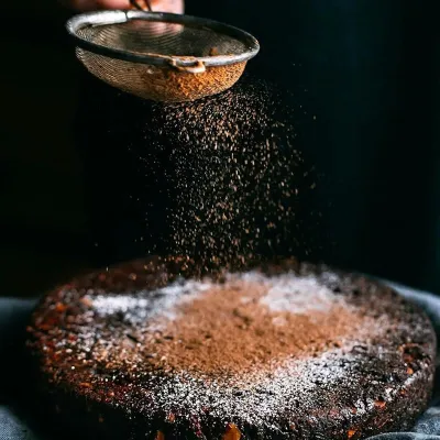 Cocoa powder lightly de-oiled, 125 g – full-bodied organic baking cocoa from RUF | miniSchoggi
