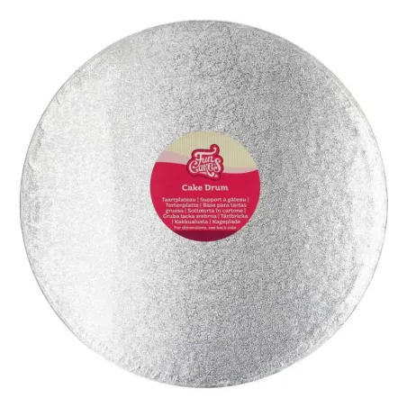 Piatto torta rotondo Ø 33 cm, argento