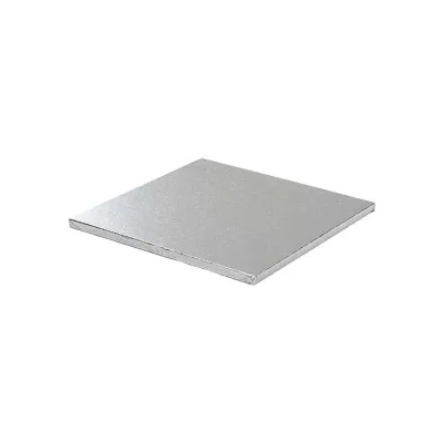 Tortenplatte Quadrat 25 cm, Silber