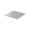 Cake plate square 25 cm, silver