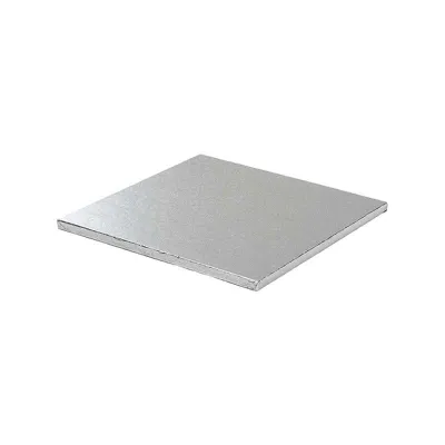 Tortenplatte Quadrat 30 cm, Silber