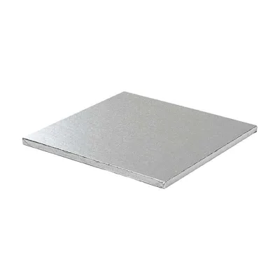 Tortenplatte Quadrat 40 cm, Silber