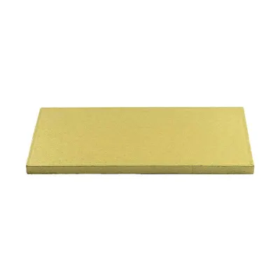 Tortenplatte Rechteckig 40 x 30 cm, Gold