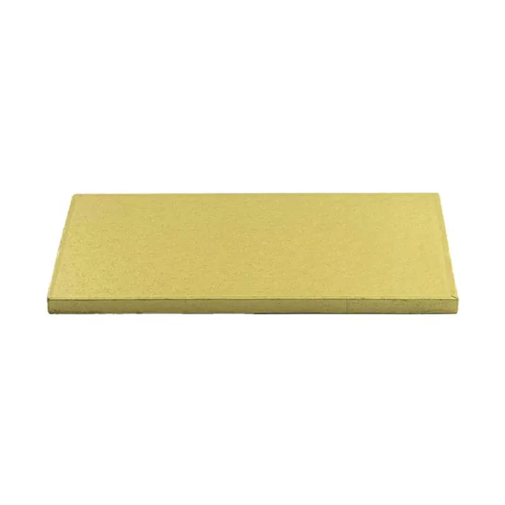 Plateau à gâteaux Rectangulaire 40 x 30 cm, Or