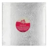 Thin cake plate square 35 cm, silver