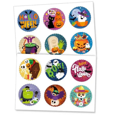 Halloween wafer toppers, 12 pieces