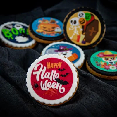 Halloween wafer toppers, 12 pieces