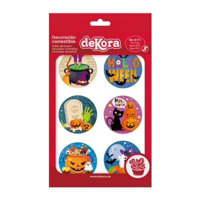 Halloween wafer toppers, 12 pieces