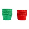 Stampi per muffin stropicciati rosso/verde, 25 pezzi