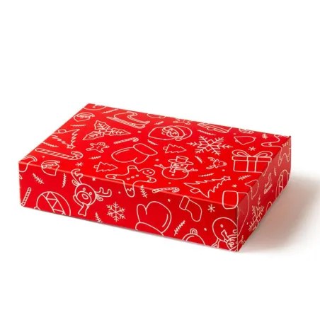 Boîte à biscuits Motifs de Noël, 23.5 x 16 x 5 cm