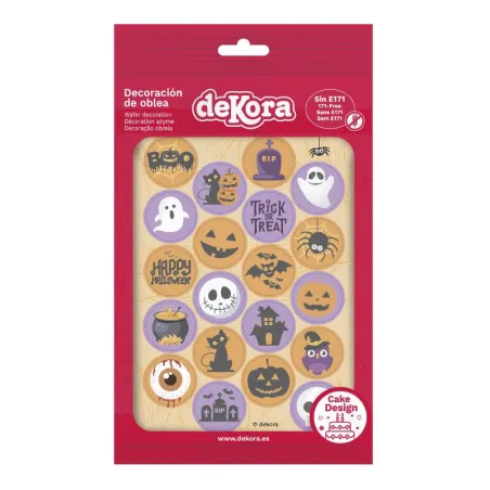 Eating paper cupcake toppers Halloween, 20 pieces