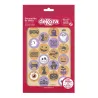 Eating paper cupcake toppers Halloween, 20 pieces