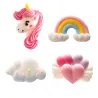 Set di decorazioni di zucchero con unicorno, 8 pezzi