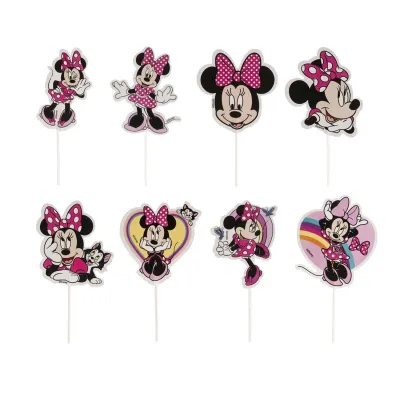 Cake Topper Minnie Maus, 16 Stück